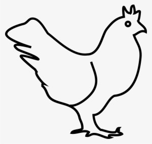 Chicken Comments - Chicken Line Drawing Png #298209