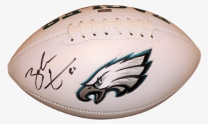 Zach Ertz Autographed Philadelphia Eagles Logo Football - Philadelphia Eagles City Of Champions Mural #299263