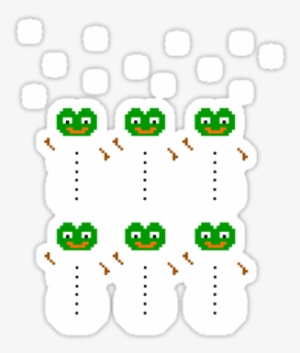 Winter Pepe Cross Stitch Sticker - Symmetry #299702
