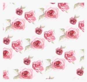 Ftestickers Watercolor Roses Background Overlay - Pink Rose Floral Pattern #2901525