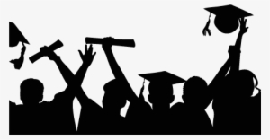 Cropped Graduation Celebration Silhouette - Graduation Clipart #2903612