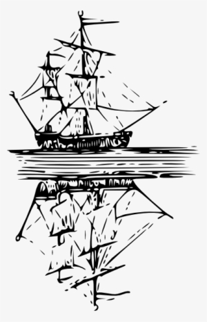 Boat In Water Drawing #2903870