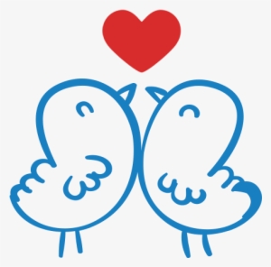 Dos Pollitos Y Un Corazon, Simbolo De Amor Tierno - Dibujos De Pollitos Enamorados #2904966