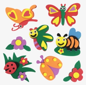 Aplique Ades Cartela Colors C 10 Un Bichinhos Com Asas - Animais De Jardim Png #2905231