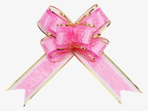 Laço Fácil Decorado Coração C/ Borda Dourada Rosa - Http/2 #2905580