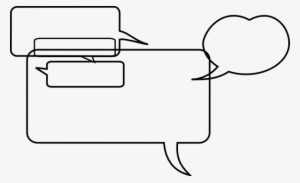 Speech Bubbles Line Svg Clip Arts 600 X 366 Px #2905584