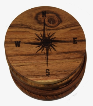 Compass Rose Version 1 Coasters - Prestige Decanters Compass Rose (pink) Version 1 (nautical) #2905731