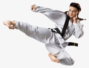 Woman Doing A Flying Kick - Karate Kick #2906181