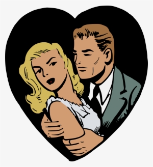 Romantic Couple Silhouettes Png Clip Art #2906379