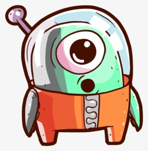 Cartoon Spaceship Png - Friendly Alien Png #2906543