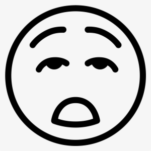 Png 50 Px - Bored Emoji Black And White #2906855