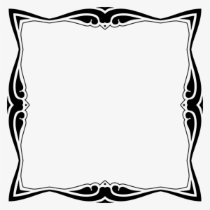 Decorative Line Art Frame - Hat Sanati Çerçeve - Free Transparent PNG ...