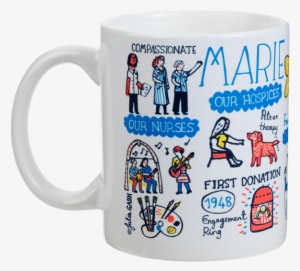 Marie Curie Ceramic Mug By Julia Gash - Ceramic #2907903