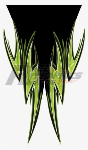 Fire Flare Green Vinyl Wrap - Illustration #2908692
