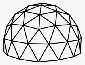 28 Collection Of Geodesic Dome Drawing - Geodesic Dome Png #2909337