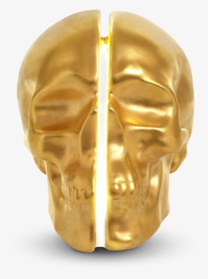 Yorick Skull Lamp, 24kt Gold Hand Painted-0 - Skull #2909810