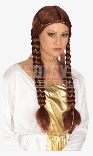 Braided Auburn Renaissance Wig #2909833