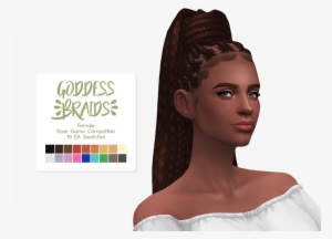 After Seeing These Gorgeous Braids By @ebonixsims, - Braided Hairstyles Sims 4 #2909909