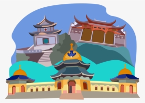 Vector Illustration Of Chinese Or Japanese Pagoda Buddhist - Pagoda #2909954