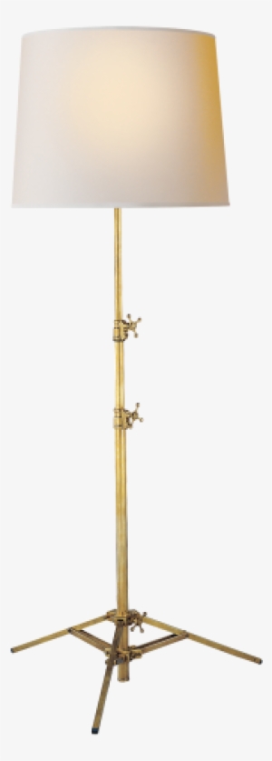 Studio Floor Lamp In Hand-rubbed Antique Brass With #2910041