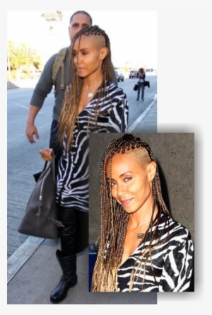 Jada Pinkett Smith Blonde Braids With Shaved Sides - Jada Pinkett Smith Shaved #2910088