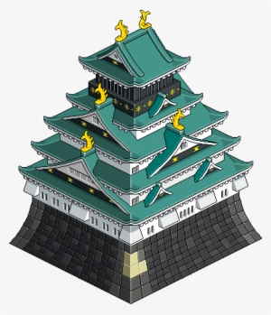 Pt Osakacastle 01t - Japanese Architecture Pixelart #2910327