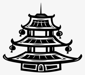 Vector Illustration Of Chinese Or Japanese Pagoda Buddhist - 廟 插圖 #2910444