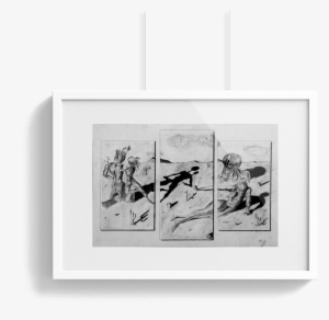 Sand Dunes Charcoal Drawings - Picture Frame #2911272