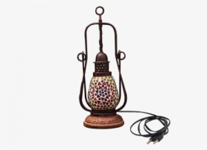 Mosaic Glass Hanging Lantern - Glass #2911297