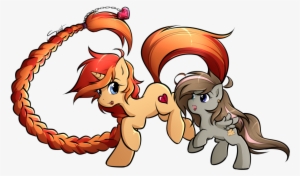 Secret-pony, Braid, Long Mane, Oc, Oc - Cartoon #2911425