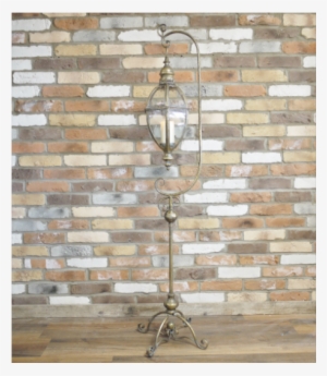 Hanging Lantern On Stand - Melody Maison Large Wooden Industrial Style Coffee #2911445