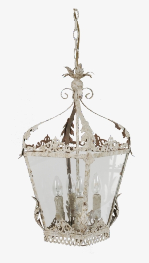 Intricate Metal Hanging Lantern Chandelier - Hanglamp Clayre En Eef #2911467