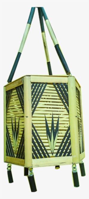Bamboo Yellow And Brown Decorative Wall Hanging Lantern - Lantern #2911638