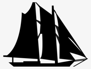 Sailboat Clipart Schooner - Schooner Outline #2911775