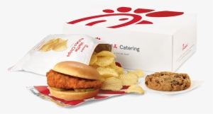 Premium Spicy Chicken Sandwich Packaged Meal - Chick Fil A Boxed Meal #2912432