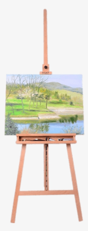 Painting On Easel - Mont Marte Tripod Easel H.d. Beech #2913224