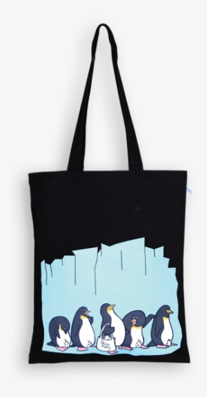 Ecoright Canvas Zipper Tote Bag, Penguin Love - Tote Bag #2913360