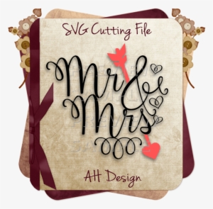 Mr & Mrs Heart Shaped Word Art Svg Dxf Png Files - Big Piece Of My Heart Lives #2913384