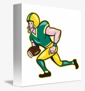 American Football Wide Receiver Running Ball By Aloysius - American Football #2913469