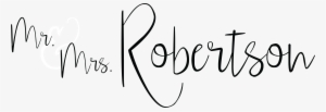 Mr And Mrs Robertson - Calligraphy #2913488