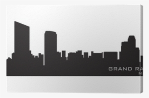 Grand Rapids, Michigan Skyline - Grand Rapids Skyline Painting #2913858