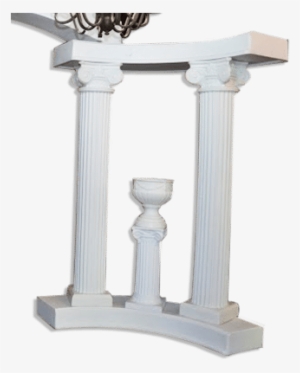 Decorations Wedding Arch Rentals Column 72in White - Wedding Altar Png Transparent #2913938
