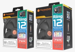 Riing 12 Led Rgb Colors Fans Are Available In Single - Thermaltake Riing 12 Led Rgb Fan Case Fan #2913939