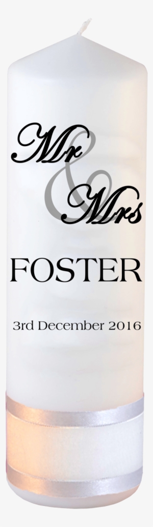 Wedding Candle Mr And Mrs Font - Wedding Candle Inscription #2914003