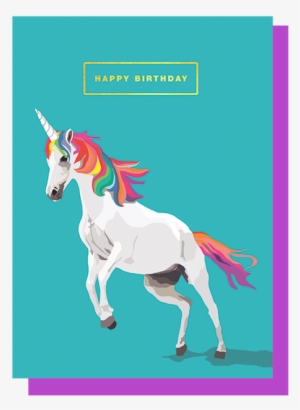 A6 Happy Birthday Card, 109 X 155mm, Caption In Gold - Greeting Card #2914487