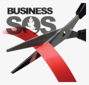 Scissors Cutting Red Tape - Ribbon Cutting Ceremony #2914768