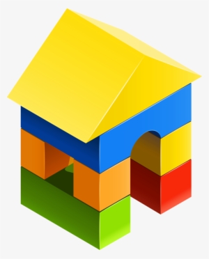 Toys Clipart Wooden Toy - Casa De Bloques De Juguete #2915371