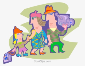Family Outing Royalty Free Vector Clip Art Illustration - Clip Art #2915472