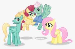 Vector-brony, Clothes, Family, Floating, Flutter Brutter, - My Little Pony Fluttershy Family #2915549