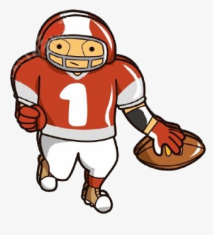Cartoon Football Sticker - Cartoon Football Player #2915553